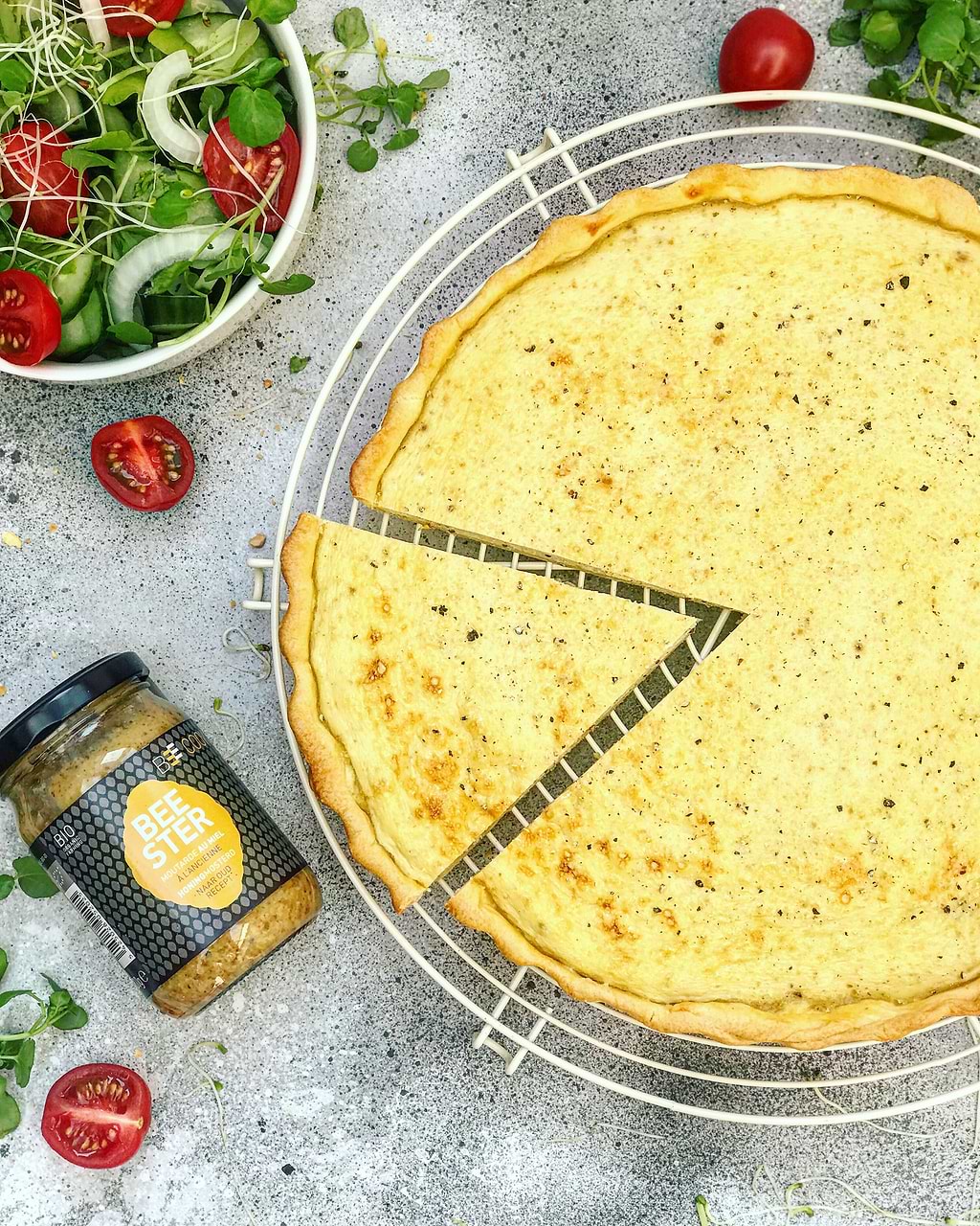 Quiche à la moutarde